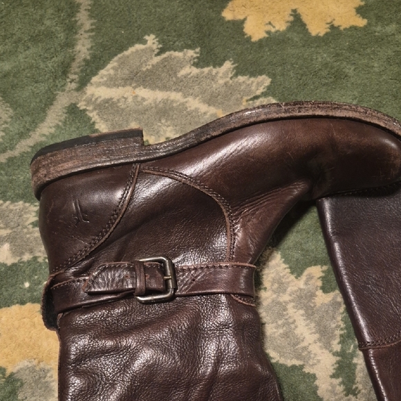 Frye Brown Leather Ankle Boots - Picture 11 of 14